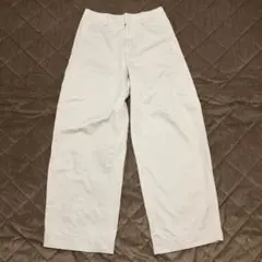 ミントグリーンワイドパンツ バックポケット付き