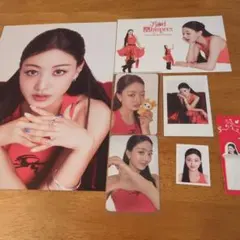 TWICEジヒョシーグリ購入特典カード付きRedWhispersグッズセット