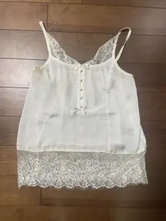 ランゲージ　ホワイトレースキャミソール