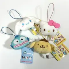 サンリオキャラクターズ フェイスマスコット 4個セット
