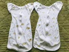 ベビースワドル クマとレモン柄