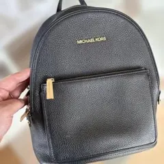 MICHAEL KORS ブラックレザーバックパック
