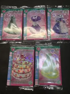 ラブandベリー メタリックプラカード ドレス 5枚セット ホログラム キラキラ