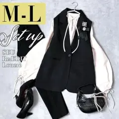 ジレ パンツ M L ママスーツ セレモニー 卒園式 卒業式 入学入園式 H14