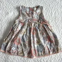 美品　センスオブワンダー　花柄ブラウス　ワンピース　80