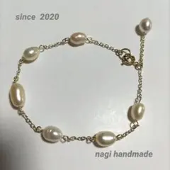 (3806)淡水パールブレスレット