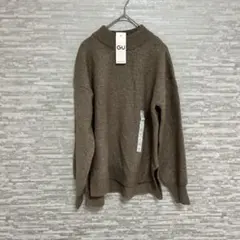 GU WOMEN パフィータッチ ラメハイネックセーター　M ジーユー　新品