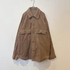 GU コーデュロイ ジャケット アウター　ブラウン 茶色　M メンズ　カジュアル