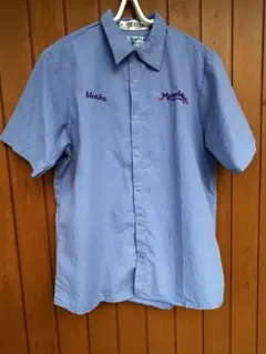 Aramark シャツ ブルー 青