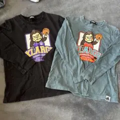 XLARGE バスケットボール長袖カットソー 2枚セット 120cm