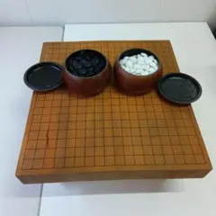 囲碁セット 木製 盤面付き - メルカリ