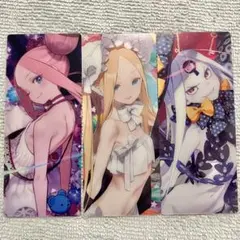 FGO 最終再臨展 編成画面風カード アビゲイル 水着 サンタ 3種