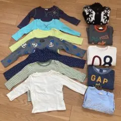 長袖トップス　Tシャツ　トレーナーセット 12点　保育園　まとめ売り　90センチ