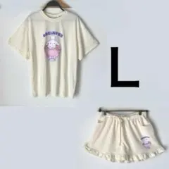 [新品]こぎみゅんルームウェア上下セットL白◆ドンキ限定スイーツ柄パジャマ部屋着のサムネイル