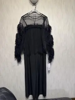 ANDRESD チュールトップス・オールインワンドレス ブラック