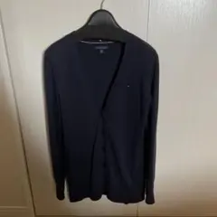 TOMMY HILFIGER Vネックカーディガン ネイビーのサムネイル