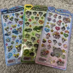 パワーパフガールズ うるちゅる ポップシール 3点セット 正規品