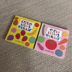 【美品】やさいいろいろかくれんぼ&くだものいろいろかくれんぼ　2冊セット
