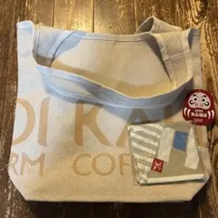 KALDI COFFEE FARM 食品福袋バッグ　もへじ手拭い付き