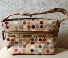 レスポートサック ドット柄 ポーチ持ち手付き