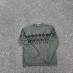 00s STUSSY ニット SSリンク モノグラム銀タグ 紺タグ L 激レア - メルカリ