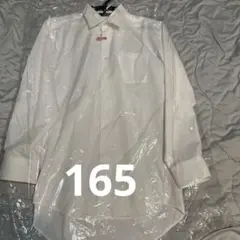クリーニング済み！ホワイト 長袖シャツ 胸ポケット付き　165