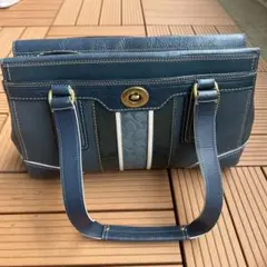 COACH コーチ トートバッグ ハンプトンズ レザー ブルーグレーのサムネイル