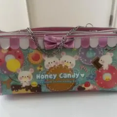 クーリア ネコ　 Honey Candy ペンケース　平成　レトロ　猫 クマ 熊のサムネイル