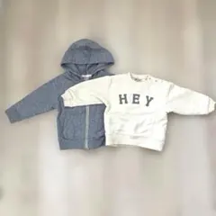 プティマイン　トレーナー パーカーセット　90センチ