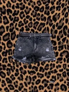 Y2K 平成ギャル グランジ パンク ダメージ加工 ショートパンツ