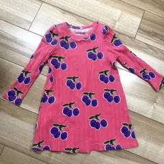 MINI RODINI ピンク 果物柄 ワンピース 1.5〜3yのサムネイル