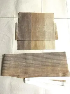 新品未使用　夏帯　作り帯　茶グラデーションのサムネイル