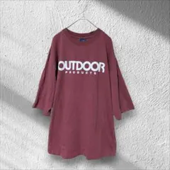 【OUTDOOR PRODUCTS】Tシャツ ロゴ ボルドー LLのサムネイル