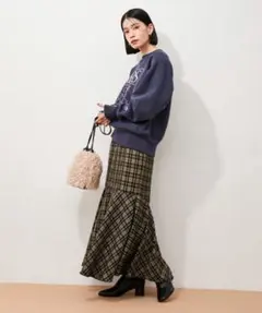 ADAM ET ROPÉ FEMME チェックマーメイドスカート