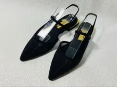 MH96◆新品◆Le Talon GRISE ストラップスリングバック 22.0