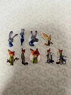【非売品】ズートピア 貼って剥がせる ワッペン ニック ジュディ ディズニー