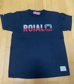 新品未使用　ROIAL 半袖Tシャツ ネイビー スパンコールロゴ Mサイズのサムネイル