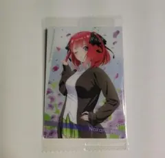ウエハース 映画 五等分の花嫁 中野二乃 制服 カード 新品未使用 非売品