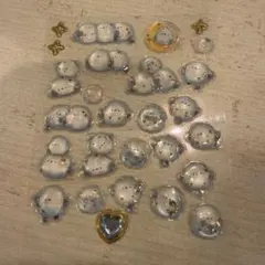 ストーン付き ジュエルプチドロップ シマエナガ おすそ分け