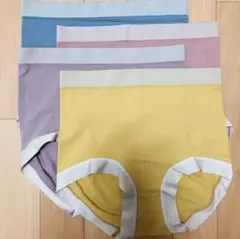 ハイウエストレディース ショーツ　深ばき純綿美形ショーツお腹まで包む 4枚セット