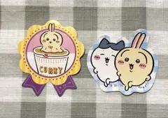 【新品・未使用品】ちいかわダイカットステッカー5 (うさぎ・ハチワレ)2枚セット