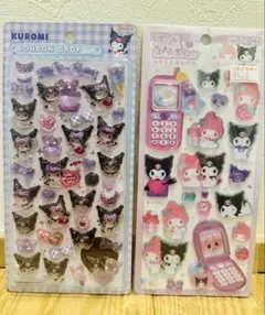 ボンボンドロップシール、平成ハッピーフォンの2枚セット