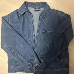 デニムブルー ジップアップジャケット