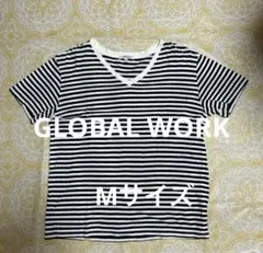 GLOBAL WORK レディース　トップス　ボーダー　半袖Tシャツ M