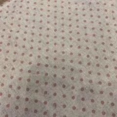 生地　ピンク水玉