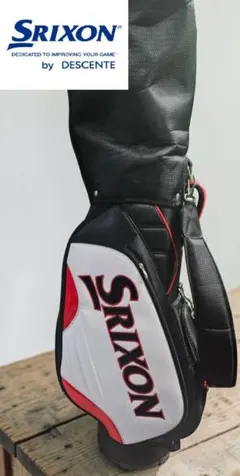 送料無料/超美品　超お買い得品Srixon キャディバッグ 黒/白/赤