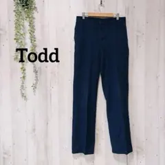 Todd ネイビー スラックス メンズ Mサイズ相当