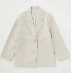 【moussy】 レザージャケット アイボリー