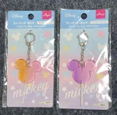 Disney♡ディズニー キャンディーキーホルダー ミッキー ミニー ダイソー