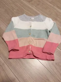 H&M カラフルカーディガン 12-18M